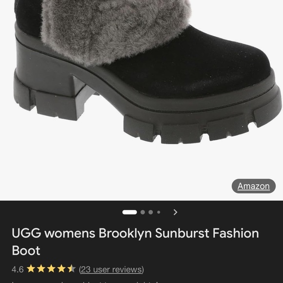 UGG womens size 8 1/2 brooklyn sunburst fashion boots. Worn once - Picture 1 of 5